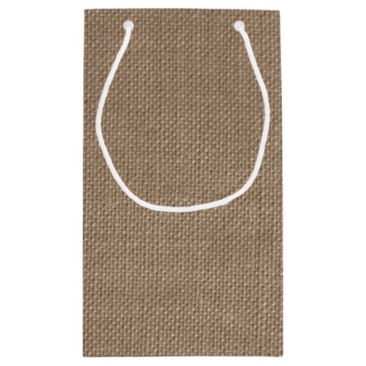 Het Rustic Burlap en het  witte Collectie Klein Cadeauzakje (Achterkant)