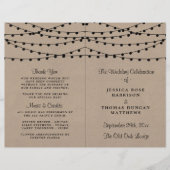 Het Rustic Kraft String Lights Wedding Collectie (Voorkant)