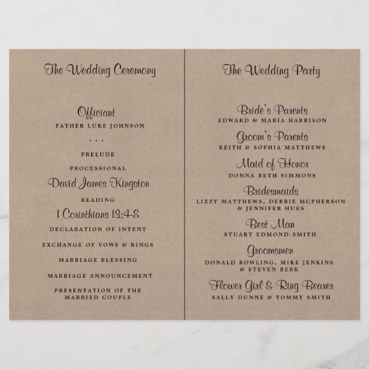 Het Rustic Kraft String Lights Wedding Collectie (Achterkant)