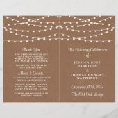 Het Rustic Kraft String Lights Wedding Collectie (Voorkant)
