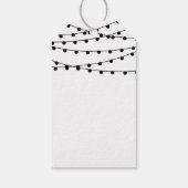 Het Rustic Kraft String Lights Wedding Collectie Cadeaulabel (Achterkant)