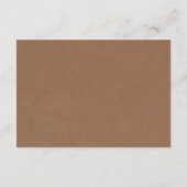 Het Rustic Kraft String Lights Wedding Collectie Informatiekaartje (Achterkant)