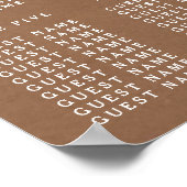 Het Rustic Kraft String Lights Wedding Collectie Poster (Hoek)