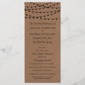 Het Rustic Kraft String Lights Wedding Collectie Programma (Voorkant)