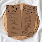 Het Rustic Kraft String Lights Wedding Collectie Programma