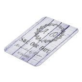 Het Rustic Monogram van de Lavender sparen de Magn Magneet (Linkerzijde)