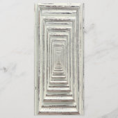 Het Rustic White Lijst & Burlap Wedding Collectie Menu (Achterkant)