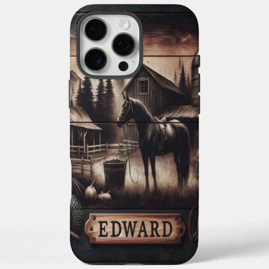 Het rustieke Boerderij van Edward Case-Mate iPhone Case (Achterkant)