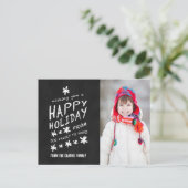 Het rustieke Briefkaart van de Vakantie van de (Staand voorkant)