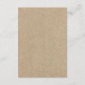 Het rustieke hart boom bruiloft Collectie Detail Informatiekaartje (Achterkant)