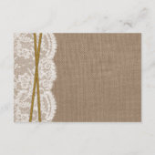 Het rustieke Hoefijzer bruiloft Collectie Detail Informatiekaartje (Achterkant)