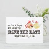 Het rustieke Huwelijk van het Boerderij van het Save The Date (Staand voorkant)