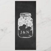 Het rustieke Menu van het Huwelijk van de Douane (Achterkant)