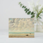 Het rustige Zee Gustave Courbet Beach Print Briefkaart (Staand voorkant)