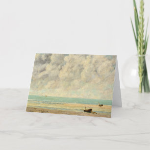 Het rustige Zee van Courbet: Blank Kaart