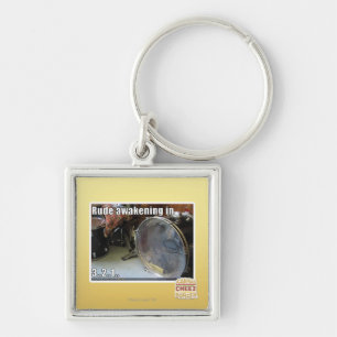 Het ruwe binnen wekken sleutelhanger