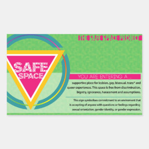 Het Safe Space Project Rechthoekige Sticker