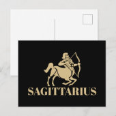 Het Sagittarius-teken van de hemelocrietale astrol Briefkaart (Voorkant / Achterkant)