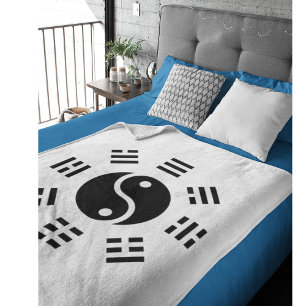 Het saldo: Ba Gua, acht trigrammen yin yang TCM Fleece Deken