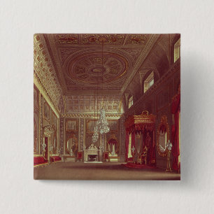 Het Saloon, Buckingham Palace Vierkante Button 5,1 Cm