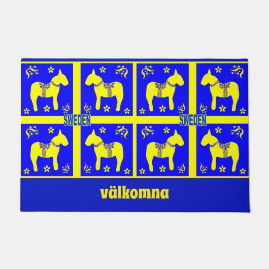 het scandinavische ontwerp , het zweedse paard , p deurmat (Voorkant)