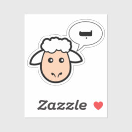 Het schaap zegt een Arabische grappige Arabische w Sticker