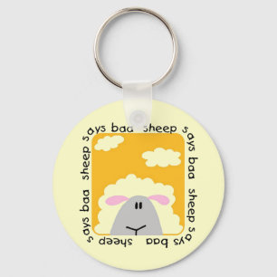 Het schaap zegt T-shirts en Giften bliet Sleutelhanger