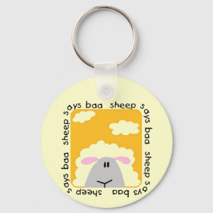 Het schaap zegt T-shirts en Giften bliet Sleutelhanger