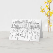 Het schaatsen bij Huis Somerset Kaart (Gele Bloem)