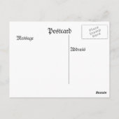 Het schaatsen op het meer briefkaart (Achterkant)