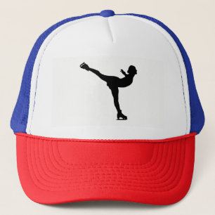 Het Schaatsen van het ijs het Silhouet van de Trucker Pet
