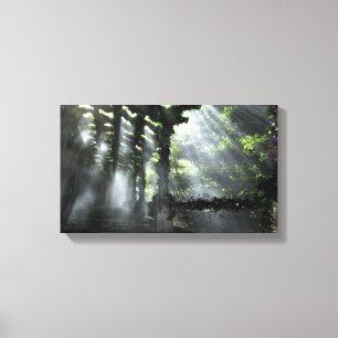 Het schaduwrijke pad kleine canvas