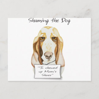 Het schamen van het Hondje van het Bactivum van de Briefkaart