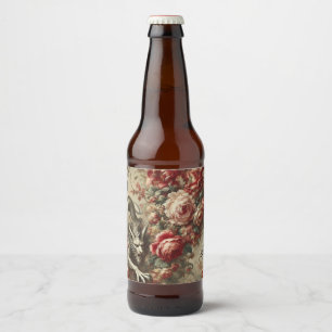 Het scharlaken struikgewas – Gotisch mythisch ontw Bier Etiket