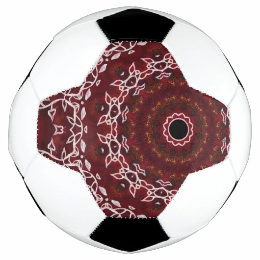 Het scharlakenrode labyrint voetbal (Voorkant)