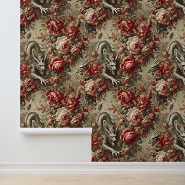 Het scharlakenrode struikgewas – Gothic Mythic Des Behang (Applicatie)