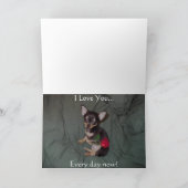 Het schattige Leuke Baby Vrolijke Chihuahua nam Kaart (Binnen)