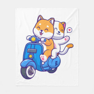 Het Schattige Shiba Koppel Fleece Deken
