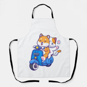 Het Schattige Shiba Koppel Schort