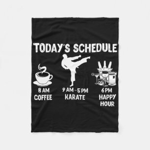 Het schema van vandaag Karate Gift - Grappig Graph Fleece Deken
