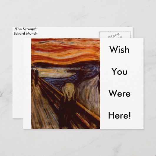 Het scherm briefkaart (Voorkant / Achterkant)