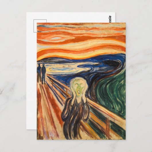 Het scherm | Edvard Munch | Briefkaart (Voorkant / Achterkant)