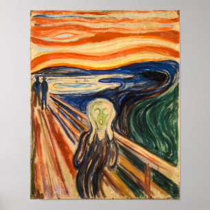 Het scherm Edvard Munch Poster