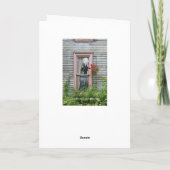 "Het scherm" in een venster voor een gelukkige ver Kaart (Achterkant)