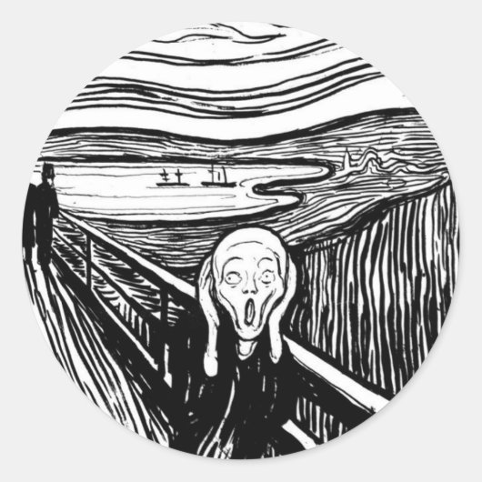 Het scherm ronde sticker (Voorkant)