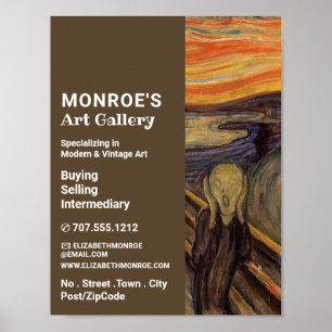Het scherm van Edvard Munch, Art Dealer, Gallery Poster