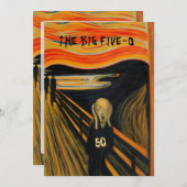 Het schermbeeld - Funny 50th Birthday Kaart (Voorkant / Achterkant)