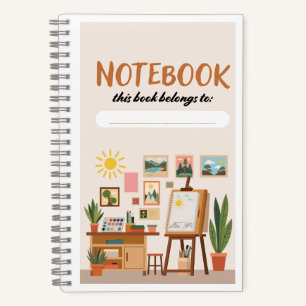 Het schetsboek van het atelier van de kunstenaar notitieboek