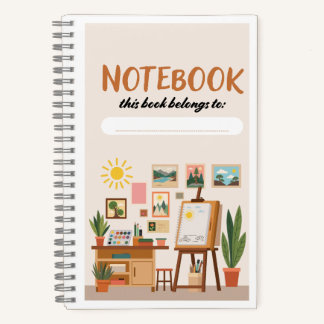 Het schetsboek van het atelier van de kunstenaar notitieboek