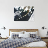 Het schiereiland Alaskan en de eilanden Aleutian Canvas Afdruk (Insitu (Slaapkamer))